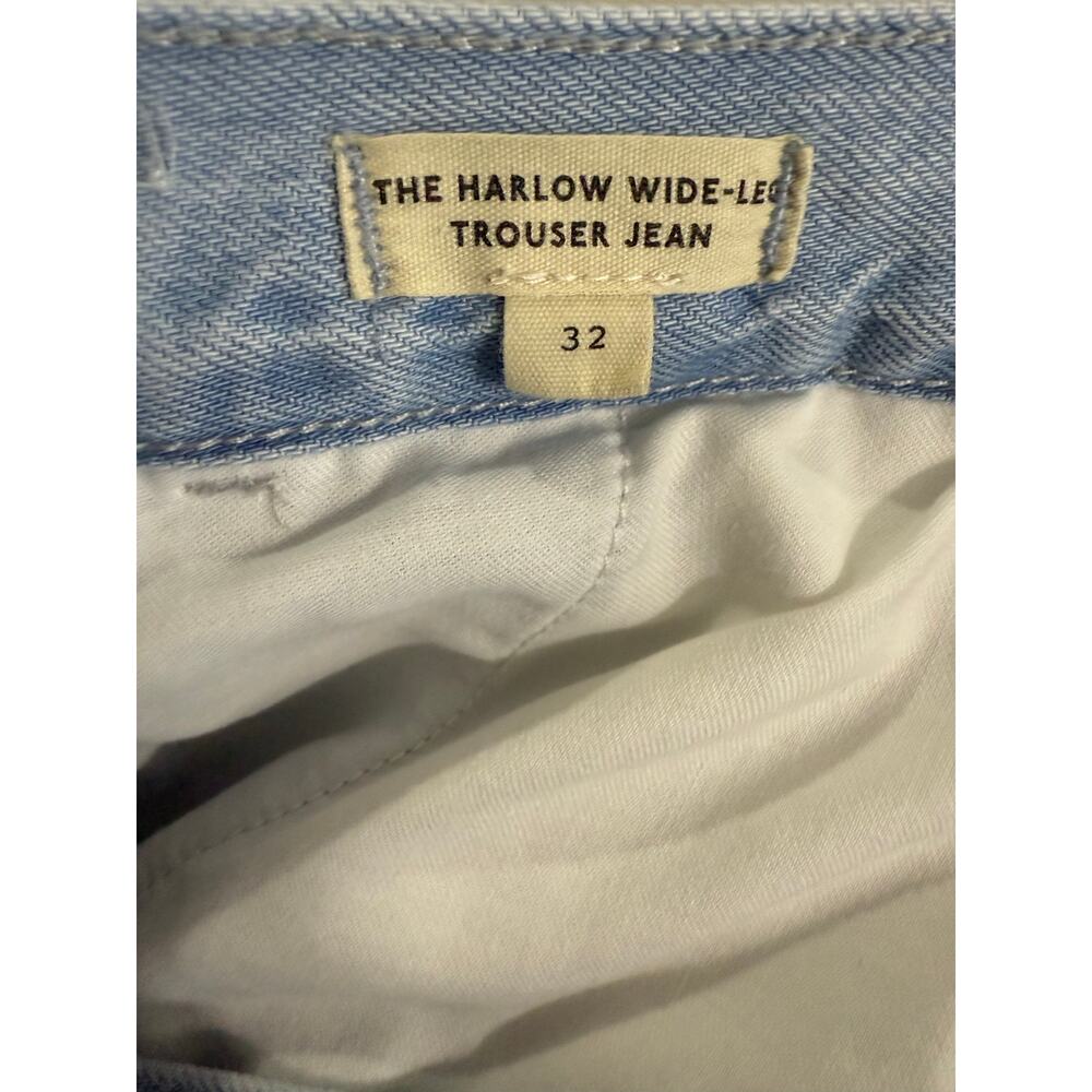 Madewell The Harlow Wide-Leg Jeans Airy Denim Sz 32 Noll Wash Pleated Baggy - Picture 9 of 14